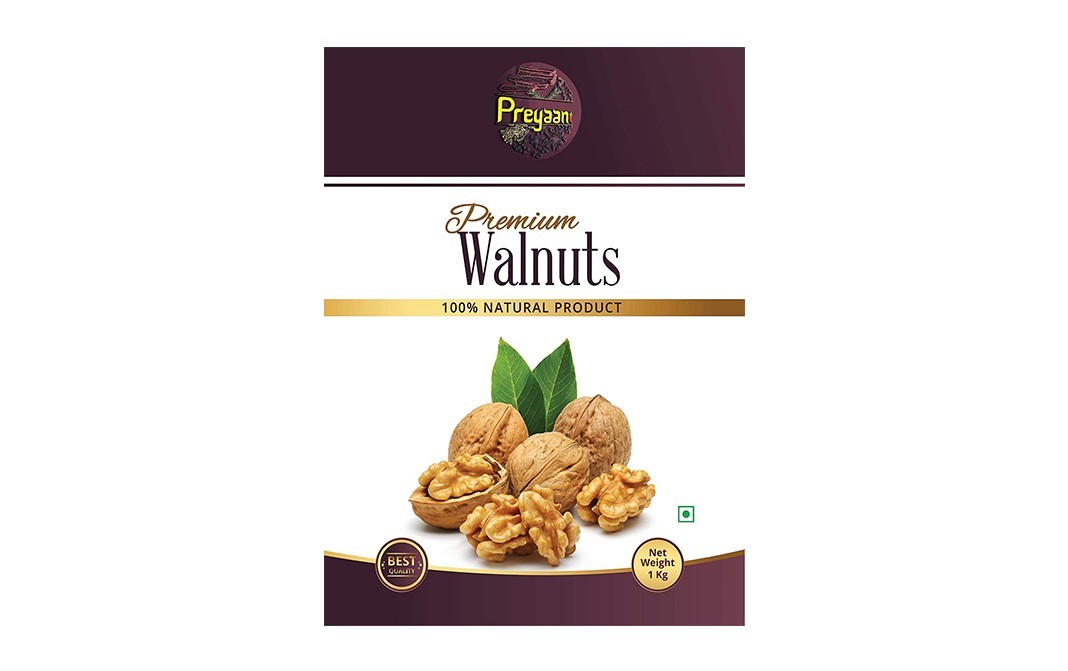 Preyaani Premium Walnuts    Pack  1 kilogram